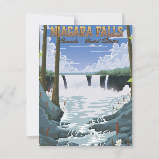 Niagara Falls Reisposter (Achterkant)