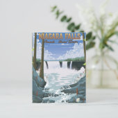 Niagara Falls Reisposter Briefkaart (Staand voorkant)