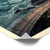 Niagara Falls Reisposter in Vintage Stijl Poster (Hoek)