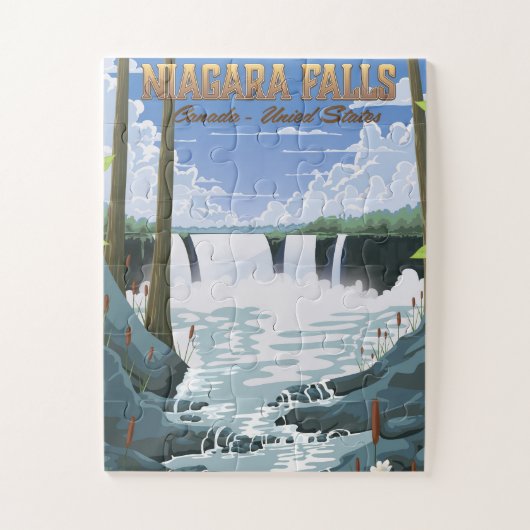 Niagara Falls Reisposter Legpuzzel (Verticaal)