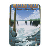 Niagara Falls Reisposter Magneet (Verticaal)