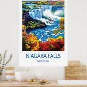 Niagara Falls Reisposter Poster (Keuken)