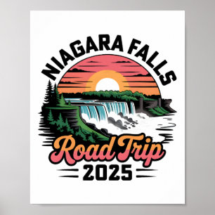 Niagara Falls Roadtrip 2025 Gezinsreis Zomer Vakan Poster