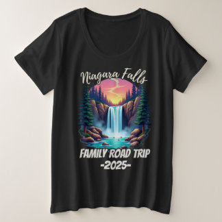 Niagara Falls Roadtrip Gezinsvakantie Reis Mannen Grote Maat T-shirt