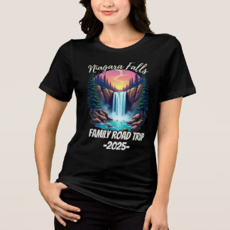Niagara Falls Roadtrip Gezinsvakantie Reis Mannen Tri-Blend Shirt