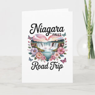 Niagara Falls Roadtrip Zomer Vakantie Souvenir W Kaart