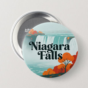 Niagara Falls Rugzak Knop Ronde Button 7,6 Cm
