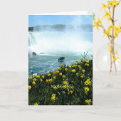 Niagara Falls, Scenic Photograph Kaart (Gele Bloem)
