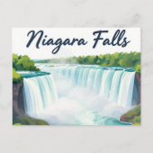 Niagara Falls Schilderachtige Landschapsillustrati Briefkaart (Voorkant)