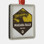 Niagara Falls State Park New York Metalen Ornament (Rechts)
