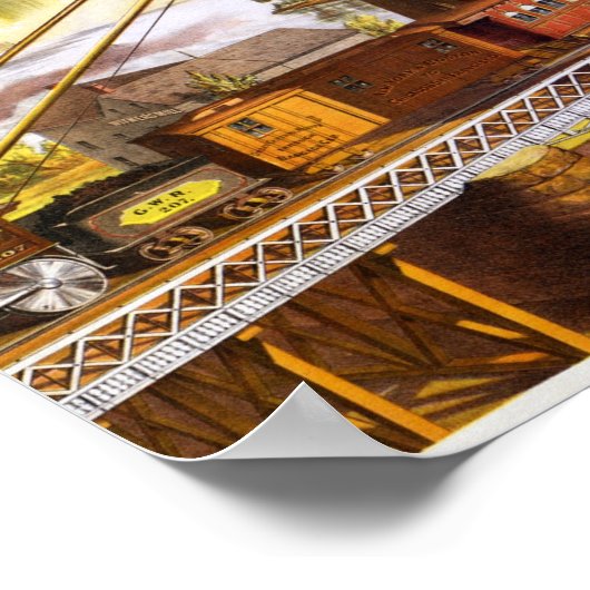 Niagara Falls Train Travel Poster (Hoek)