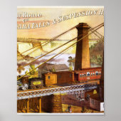 Niagara Falls Train Travel Poster (Voorkant)