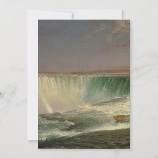 Niagara Falls van Frederic Edwin Church Kaart (Voorkant)