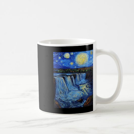 Niagara Falls - Van Gogh Style - Starry Night  Koffiemok (Rechts)