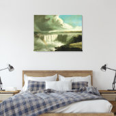 Niagara Falls vanaf Table Rock door John Vanderlyn Canvas Afdruk (Insitu (Slaapkamer))