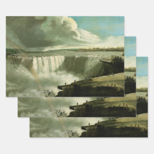 Niagara Falls vanaf Table Rock door John Vanderlyn Inpakpapier Vel