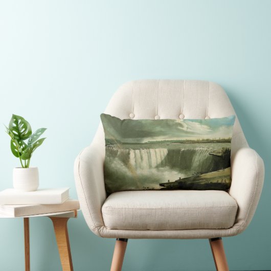 Niagara Falls vanaf Table Rock door John Vanderlyn Kussen (Stoel)