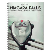 Niagara Falls - VS - Canada Oude reisposter Notitieboek (Voorkant)