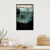 Niagara Falls Waterval Canada USA Vintage Reizen Poster (Keuken)