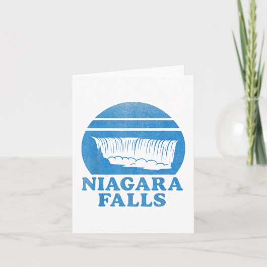 Niagara Falls Waterval Retro Souvenir Toeristische Kaart (Voorkant)