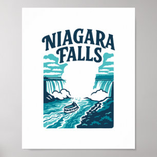 Niagara Falls Waterval The Falls Souvenir Cadeau V Poster
