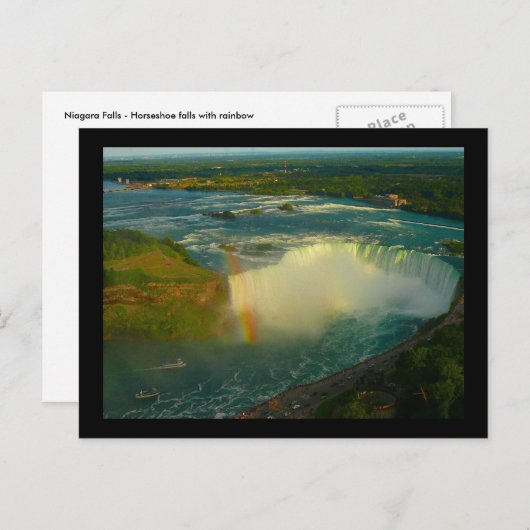 niagara herfst hoefijzer briefkaart (Voorkant / Achterkant)