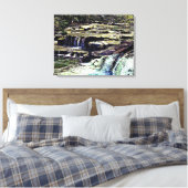Niagara Herfst NY - Uitzicht van Luna Island Canvas Afdruk (Insitu (Slaapkamer))