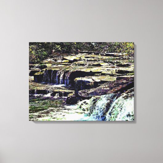 Niagara Herfst NY - Uitzicht van Luna Island Canvas Afdruk (Voorkant)