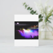 Niagara-herfst-onder-schijnwerper-bij-nacht Briefkaart (Staand voorkant)