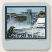 Niagara Herfst Poster Bier Onderzetter (Voorkant)