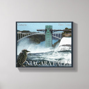Niagara Herfst Poster Canvas Afdruk