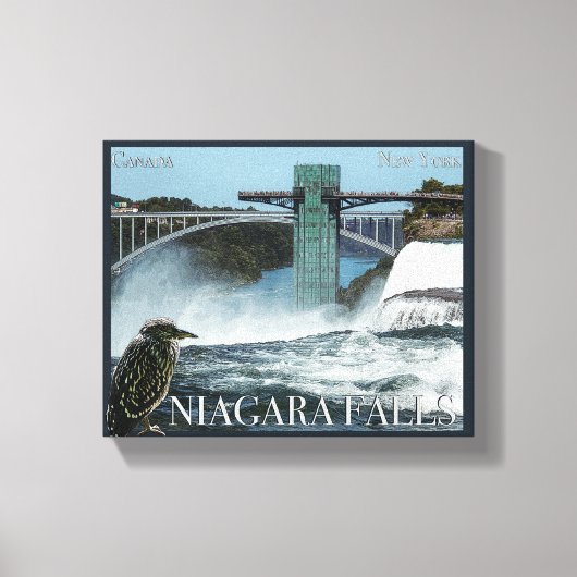 Niagara Herfst Poster Canvas Afdruk (Voorkant)