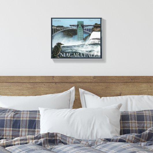Niagara Herfst Poster Canvas Afdruk (Insitu (Slaapkamer))