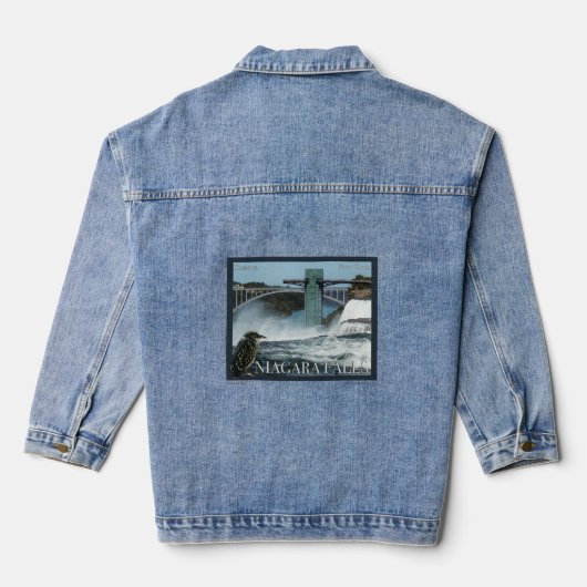 Niagara Herfst Poster Denim Jacket (Achterkant)
