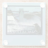 Niagara Herfst Poster Glazen Onderzetter (Achterkant)
