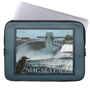 Niagara Herfst Poster Laptop Sleeve