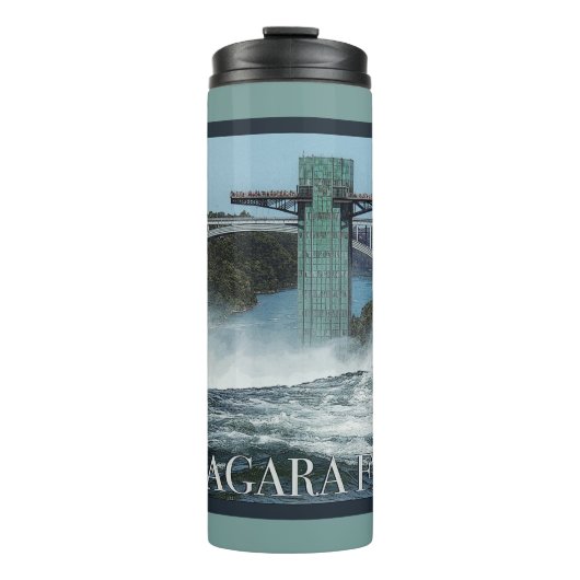 Niagara Herfst Poster Thermosbeker (Voorkant)
