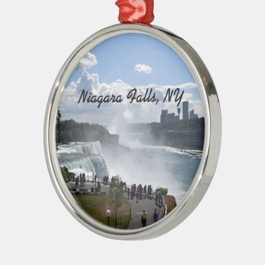 Niagara Herfst Premium Round Ornament (Links)
