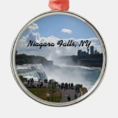 Niagara Herfst Premium Round Ornament (Voorkant)