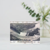 Niagara Herfst  tekening 1882 Herstelbaar Briefkaart (Staand voorkant)