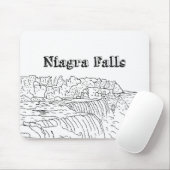 Niagara Herfst Vacation Drawing Vacation Art Trave Muismat (Met muis)