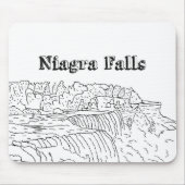 Niagara Herfst Vacation Drawing Vacation Art Trave Muismat (Voorkant)