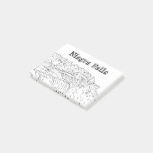 Niagara Herfst Vacation Drawing Vacation Art Trave Post-it® Notes (Schuin)