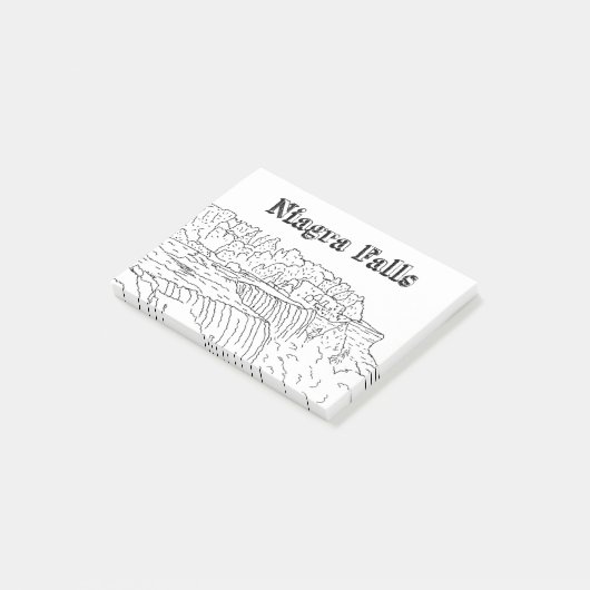 Niagara Herfst Vacation Drawing Vacation Art Trave Post-it® Notes (Schuin)
