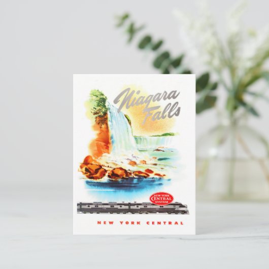 Niagara Herfst vintage-briefkaart Briefkaart (Staand voorkant)