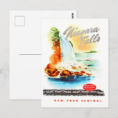 Niagara Herfst vintage-briefkaart Briefkaart (Voorkant / Achterkant)