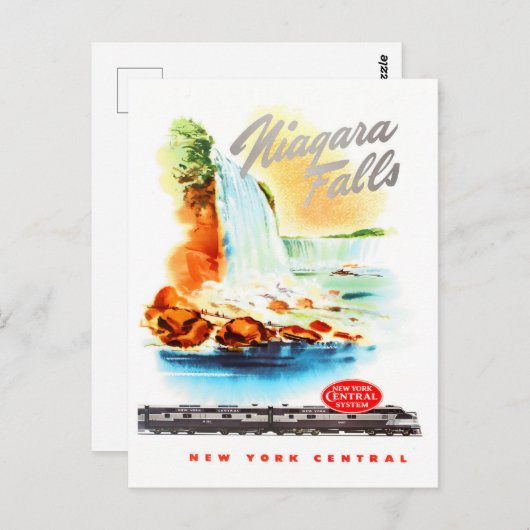 Niagara Herfst vintage-briefkaart Briefkaart (Voorkant / Achterkant)