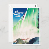 Niagara Herfst vintage-briefkaart Briefkaart (Voorkant / Achterkant)