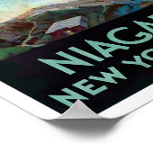 Niagara Herfst vintage-poster Poster (Hoek)