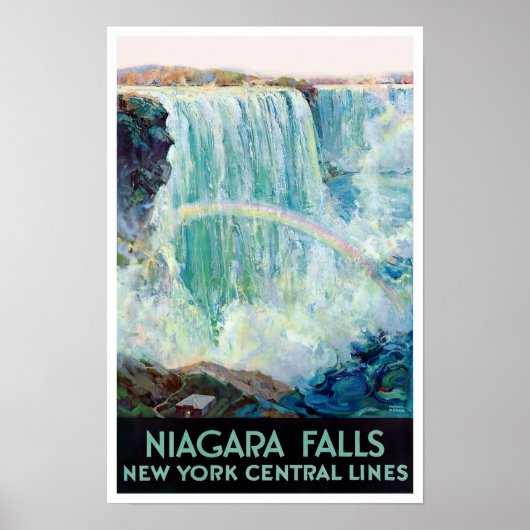 Niagara Herfst vintage-poster Poster (Voorkant)